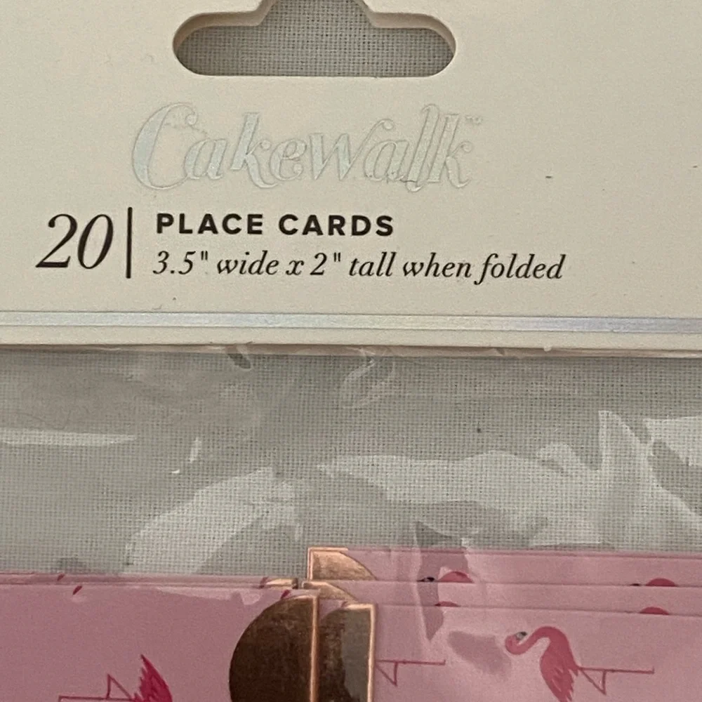 🦩 Flamingo PARTY utensils, placecards & straws